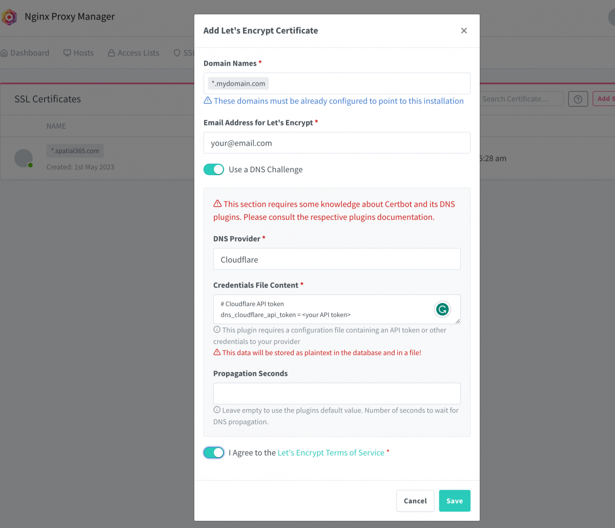  nas nginx proxy manager docker 