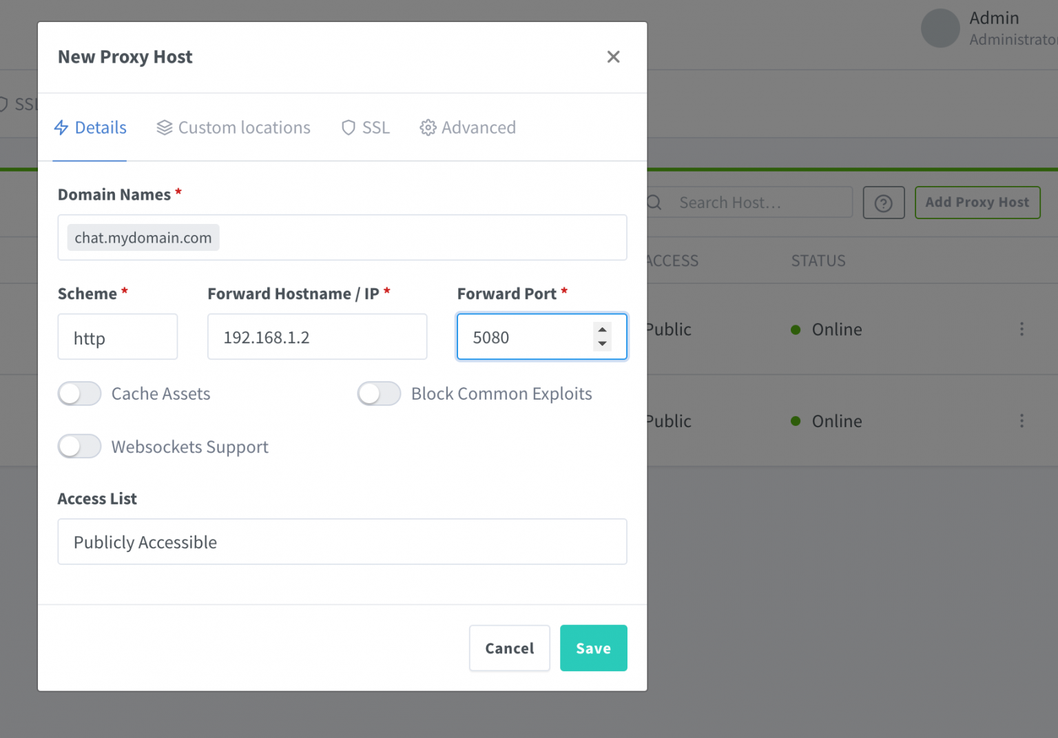  nas nginx proxy manager docker 