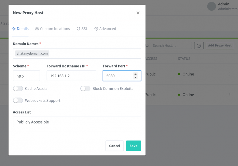  nas nginx proxy manager docker 